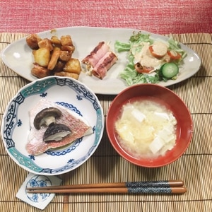 鯛と野菜の酒蒸し